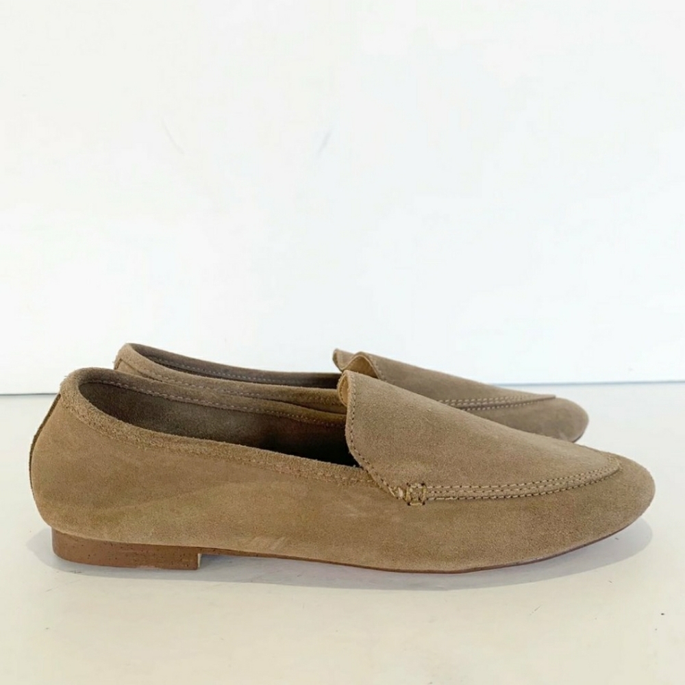 [A New Day] Tan Suede Slip On Flat Loafers, Sz 8.5
